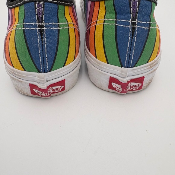 Vans Authentic Refract Rainbow Skate Shoes W 6.5 / M 5 Black‎ Low Top Sneakers - Picture 4 of 11